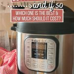 Pinterest image: Should you buy an Instant Pot and if so, which one should you get and how much should you spend.