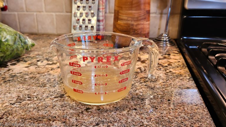 1 cup of homemade chicken broth