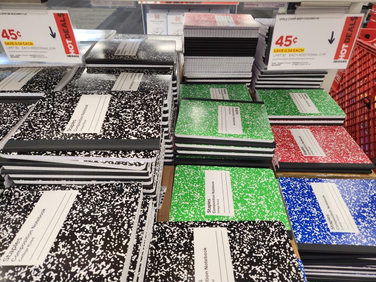 School supply price deals in office supply store