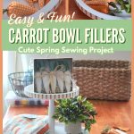 Easy & Fun Carrot Bowl Fillers Cute Spring Sewing Project