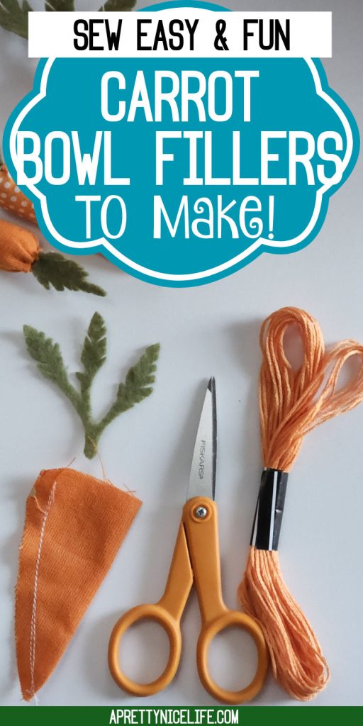 Adorable & Easy DIY Fabric Carrots to sew this spring