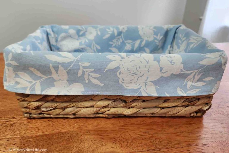 DIY Fabric Basket Liner Sewing Tutorial