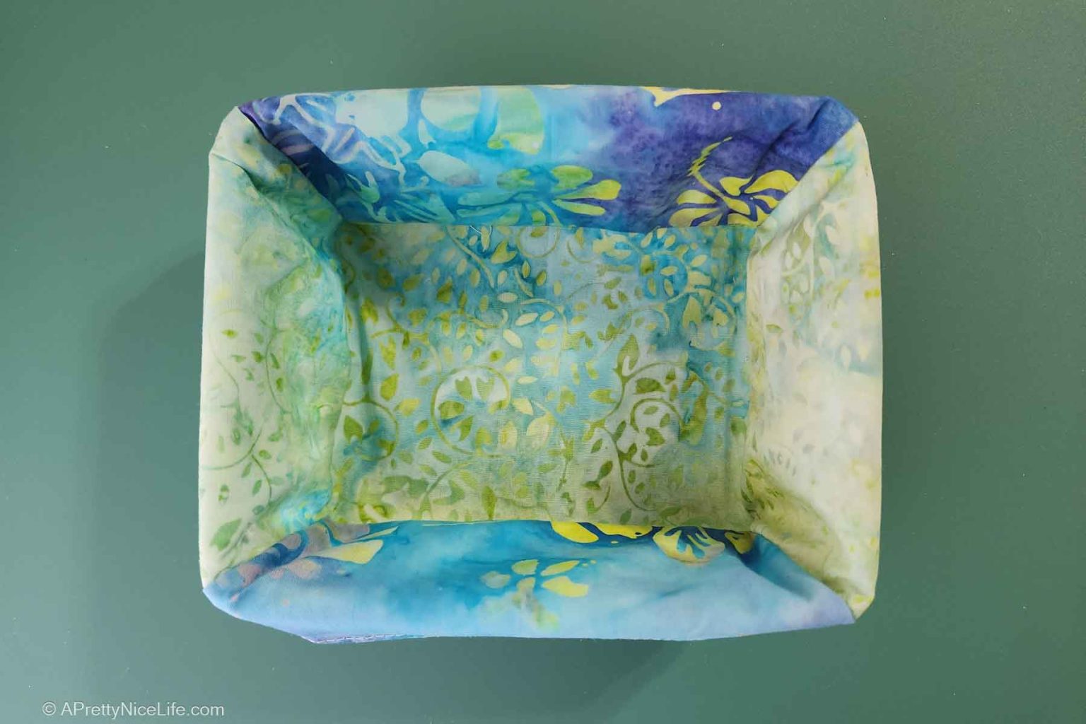 DIY Fabric Basket Liner Sewing Tutorial - A Pretty Nice Life