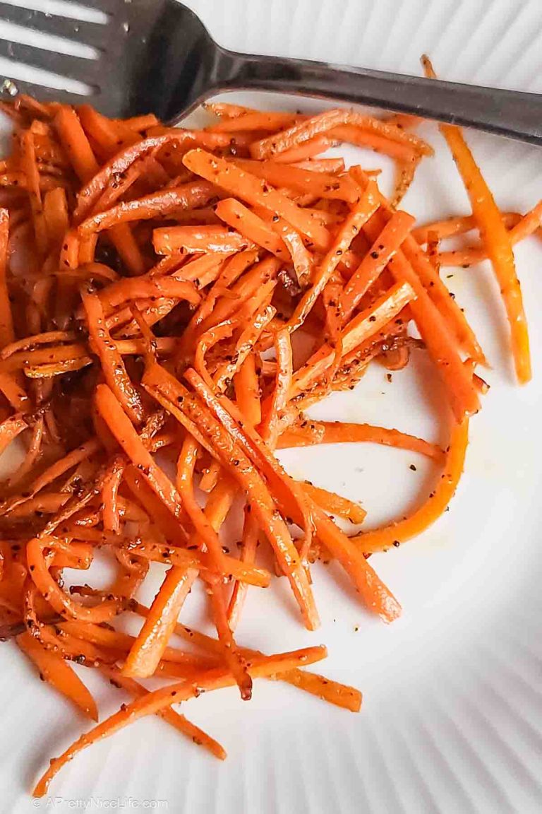 Easy seasoned skillet carrots side dish