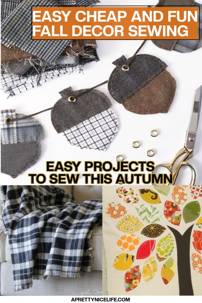 Humble, fun home decor sewing projects for fall