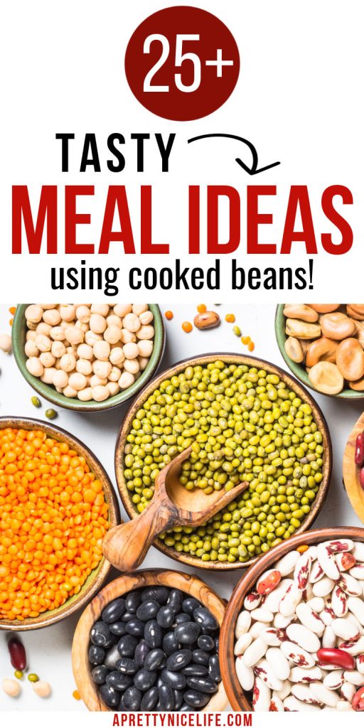 Meal ideas using cooked beans