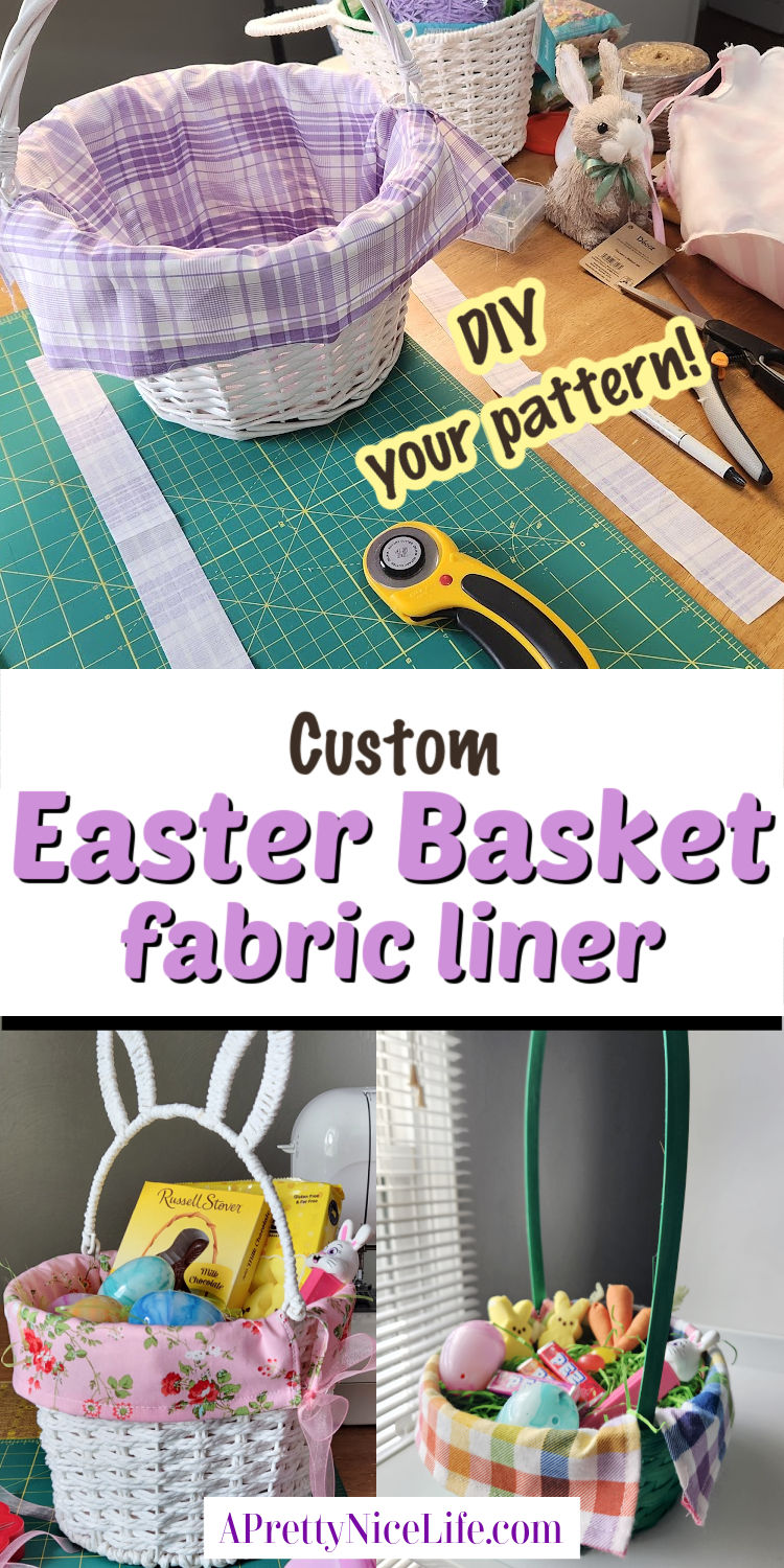 easter basket liner sewing pattern