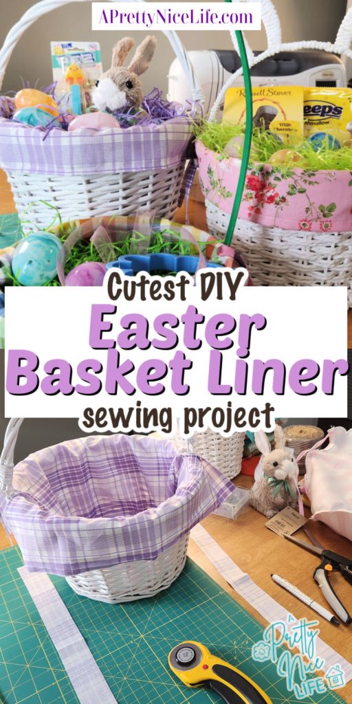 Cutest Easter basket liner sewing project