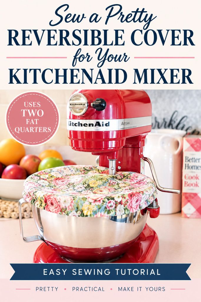 Sewing pattern for Kitchenaid mixer bowl cover